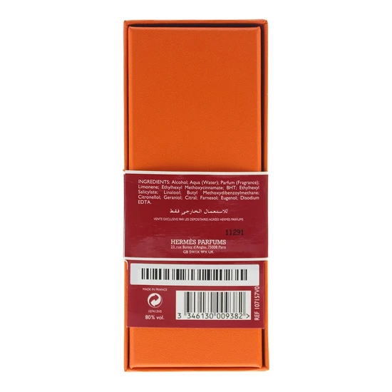 Hermès Eau De Rhubarbe Ecarlate Eau De Cologne 100ml