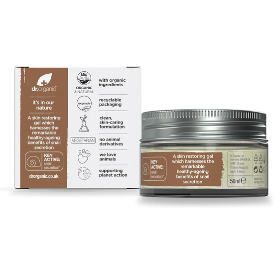 Dr. Organic Tone & Restore Snail Gel 50ml