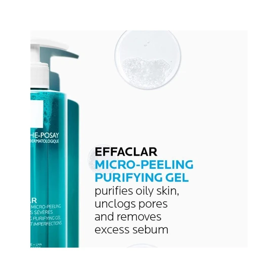 La Roche-Posay Effaclar Micro-Peeling Purifying Gel Wash 200ml