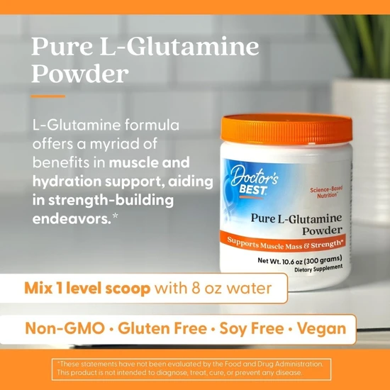 Doctor's Best L-Glutamine Powder 300g