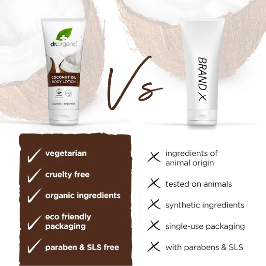 Dr. Organic Bioactive Skin Care Organic Virgin Coconut Oil Body Lotion 200ml