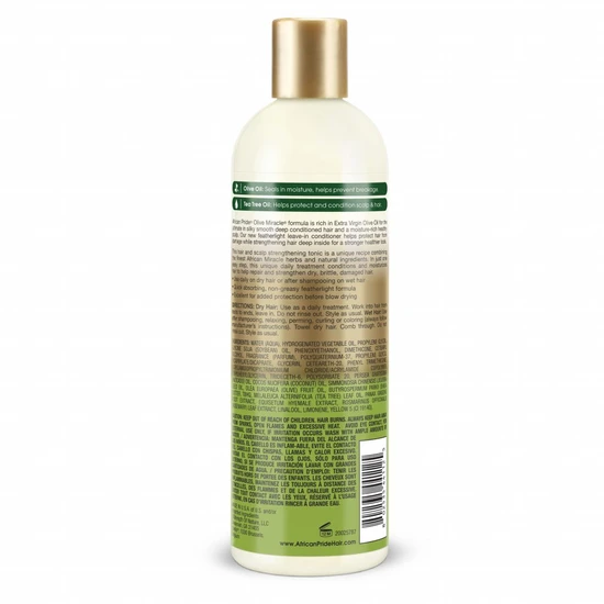 African Pride Olive Miracle Anti-breakage Hair & Scalp Strengthening Leave-in Conditioner 355ml