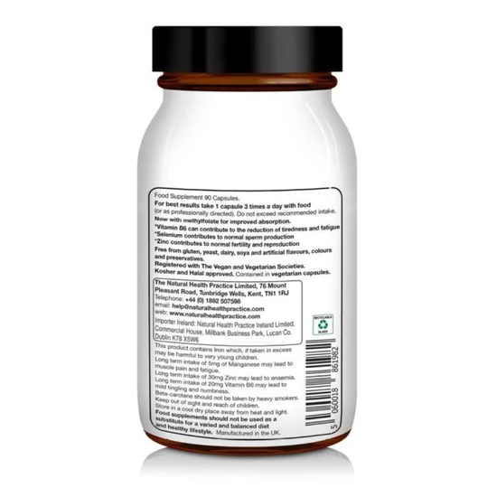 Natural Health Practice NHP Advanced Fertility Men Support Capsules 90 Capsules