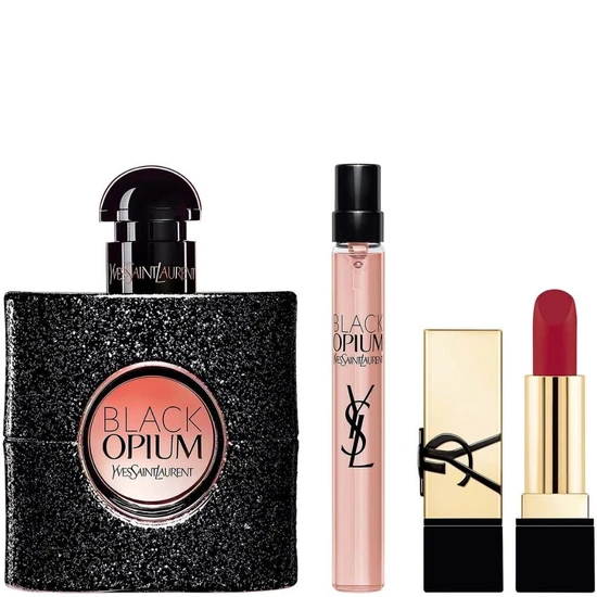 Yves Saint Laurent Black Opium Eau De Parfum Gift Set 50ml