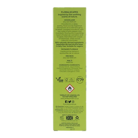 Yardley Floralscapes Woodland Eau De Parfum 100ml