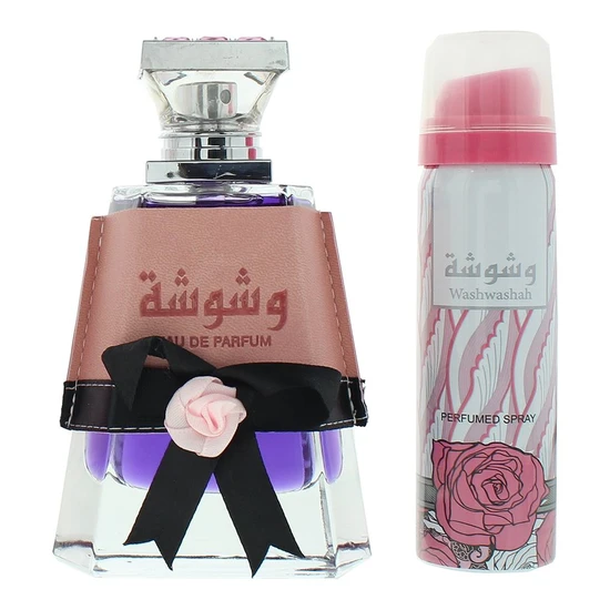 Lattafa Washwasha Eau De Parfum Gift Set 100ml Eau De Parfum + 50ml Deodorant Spray