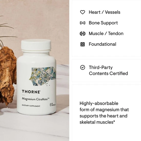 Thorne Magnesium Citramate Capsules 90 Capsules