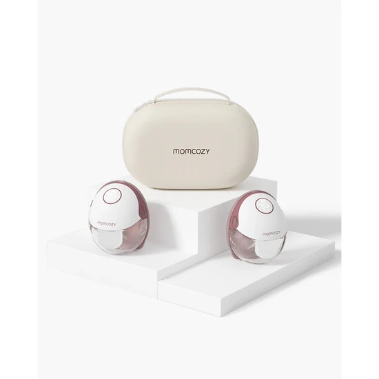 MomCozy M6 Mobile Style Hands-Free Double Breast Pump Cozy Red