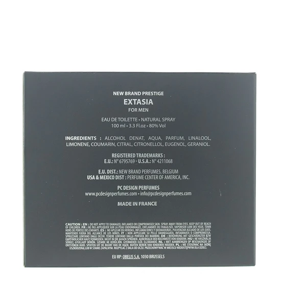 New Brand Extasia For Men Eau De Toilette 100ml