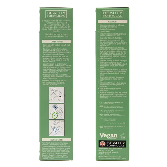 Beauty Formulas Shea Butter Moisturising Hair Removal Cream 100ml