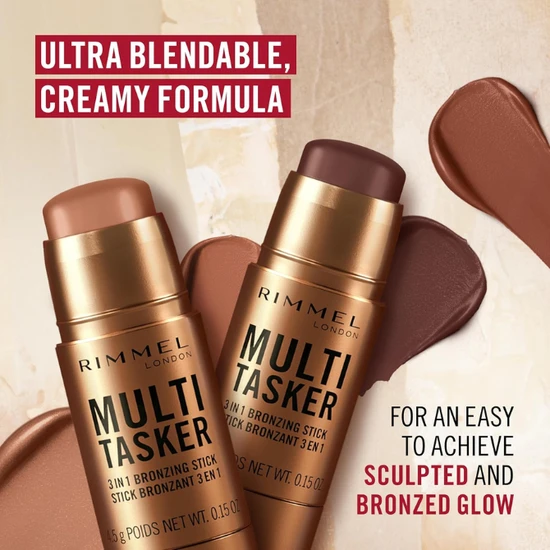 Rimmel Multi Tasker 3 In 1 Bronzing Stick 002 Medium