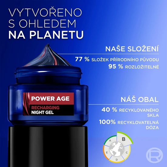 L'Oreal Paris Power Age Recharging Night Gel 50ml