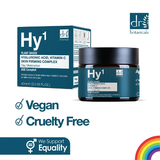Dr Botanicals Hyaluronic Acid 1% & Vitamin C 1% & Skin Firming Complex 1% Day Moisturiser 60ml