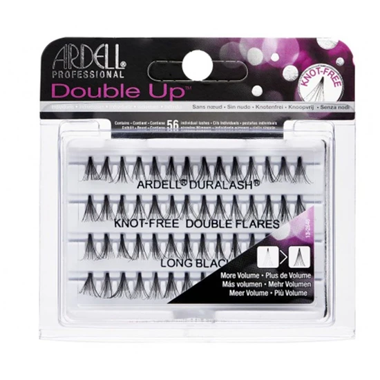 Ardell Double Up Knot Free Double Flares Lashes Long Black
