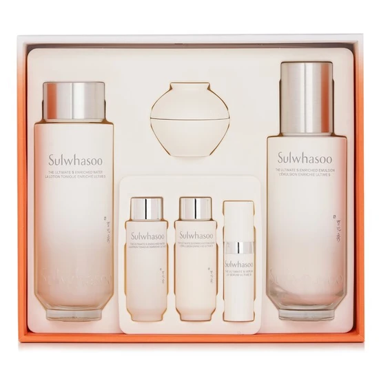 Sulwhasoo The Ultimate S Enriched Water & Emulsion Set The Ultimate S Enriched Water 150ml+Enriched Emulsion 125ml+ Enriched Water 25ml 6pcs