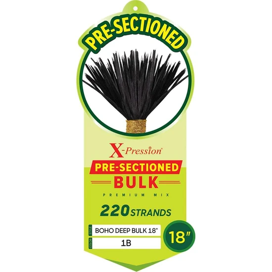X Pression Pre Sectioned Synthetic Boho Deep Bulk 18'' / 1