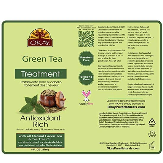 Okay Nourishing Antioxidant Rich Green Tea Treatment 237ml
