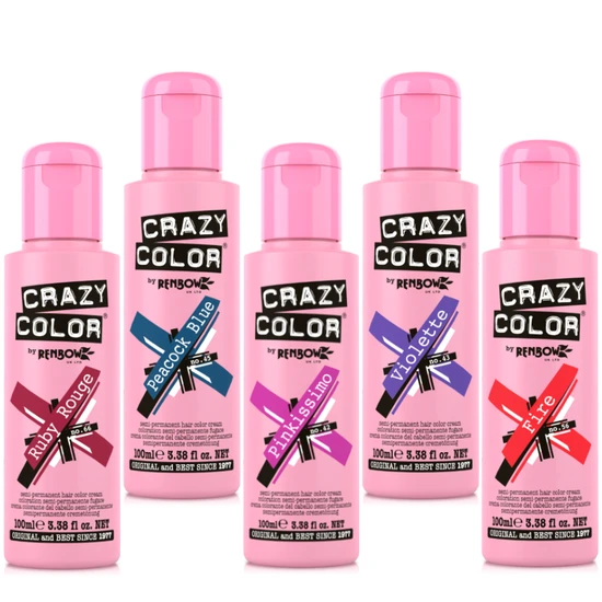 Crazy Color Semi Permanent Hair Colour Cream Lilac