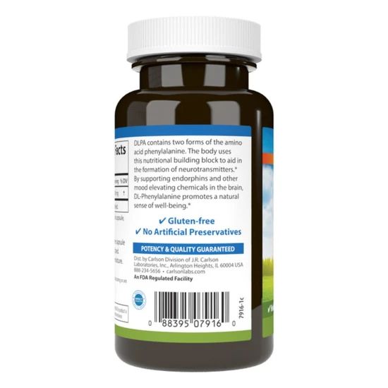Carlson Labs DLPA 500mg Capsules 60 Capsules