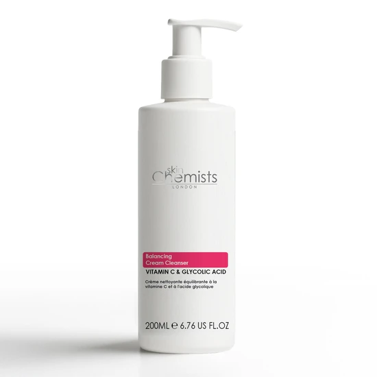 skinChemists Balancing Vitamin C & Glycolic Acid Cream Cleanser 200ml