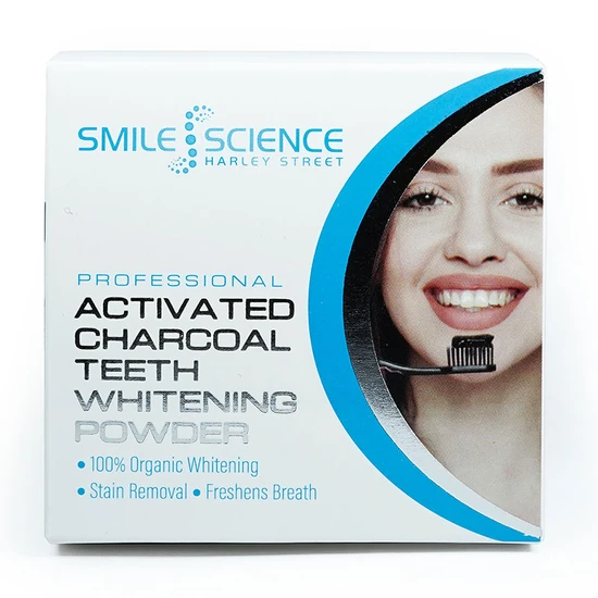 Smile Science Harley Street Professional Organic Activated Charcoal Teeth Whitening Powder