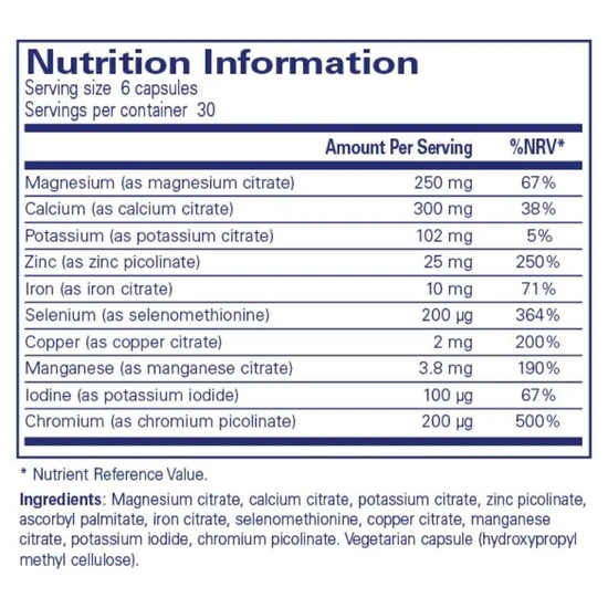 Pure Encapsulations Mineral 650a Capsules 180 Capsules