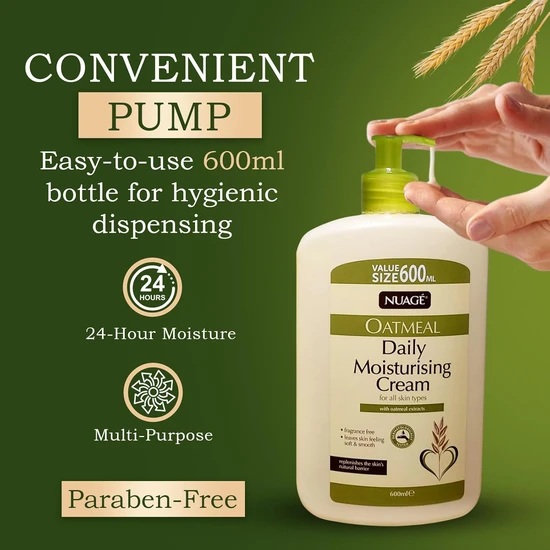 Nuage Oatmeal Daily Moisturising Cream 600ml