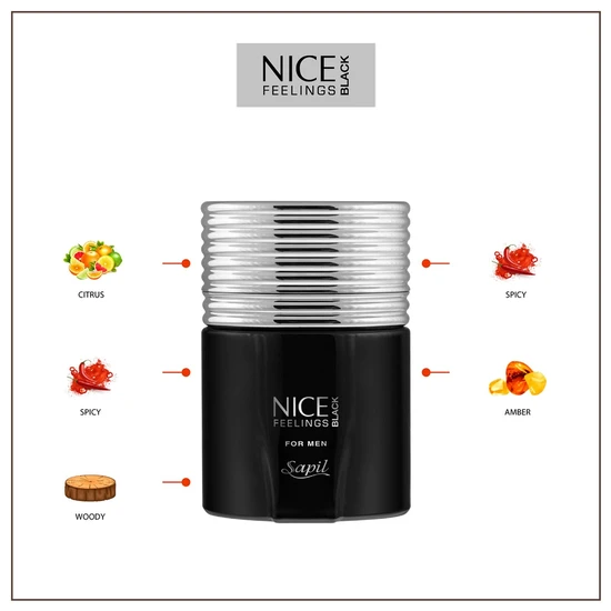 Sapil Nice Feelings Black Edition Eau De Toilette 100ml