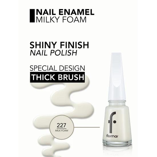 Flormar Nail Enamel 227 Milk Foam