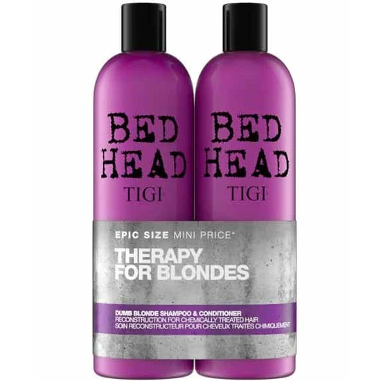 TIGI Bed Head Dumb Blonde Shampoo & Conditioner For Blonde Hair 2 x 750ml