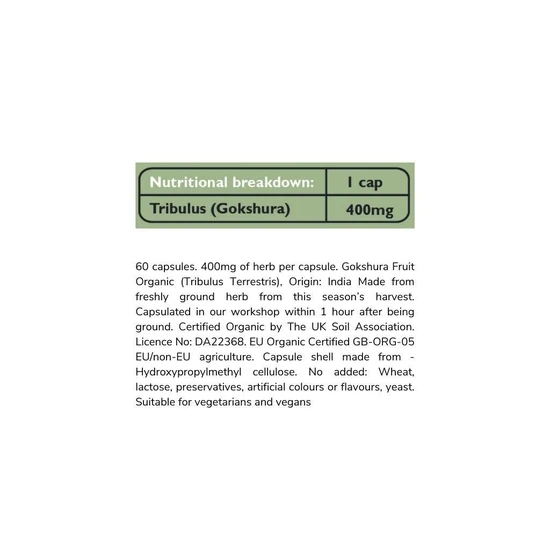 Fushi Organic Tribulus 60 Capsules