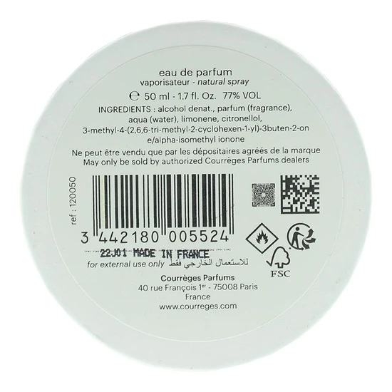 Courreges Courreges C Eau De Parfum 50ml