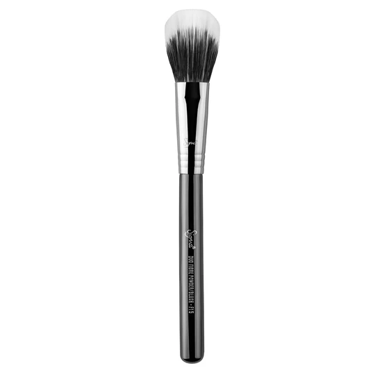 Sigma Beauty F15 Duo Fibre Powder/Blush Brush Black/Chrome