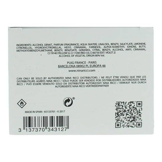 Nina Ricci L'Air Du Paradis Eau De Toilette 50ml