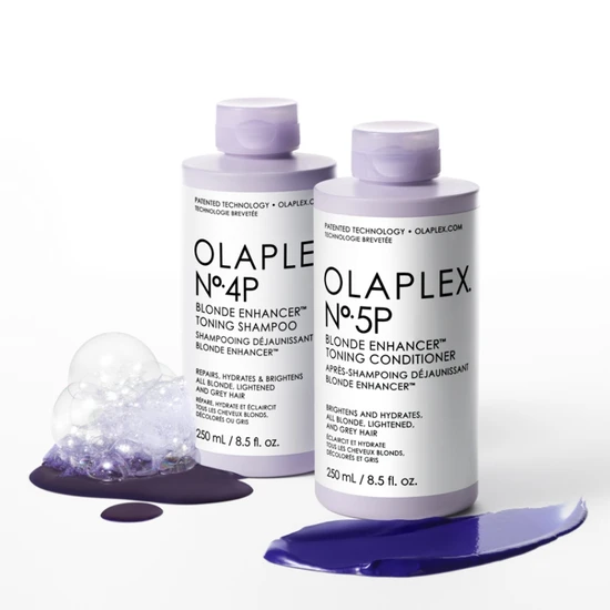 Olaplex No.4p Blonde Enhancer Toning Shampoo & No. 5p Blonde Enhancer Toning Conditioner 250ml Duo