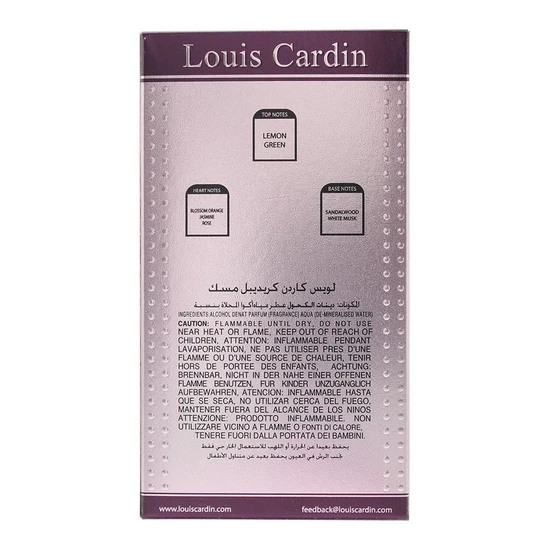 Louis Cardin Credible Musk Eau De Parfum 100ml