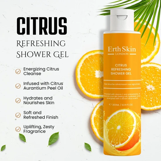 Erth Skin London Citrus Refreshing Shower Gel