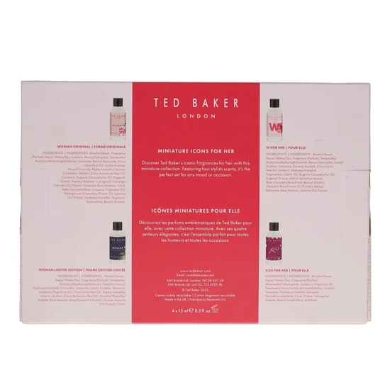 Ted Baker Miniature Icons For Her Gift Set 15ml Eau de toilette x 4