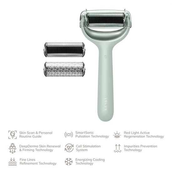 GESKE MicroNeedle Face & Body Roller 8 in 1 Grey