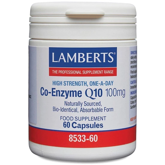 Lamberts Co-Enzyme Q10 100mg Capsules 60 Capsules
