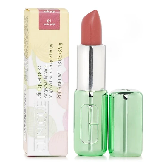 Clinique Pop Longwear Lipstick Shine 01 Nude Pop