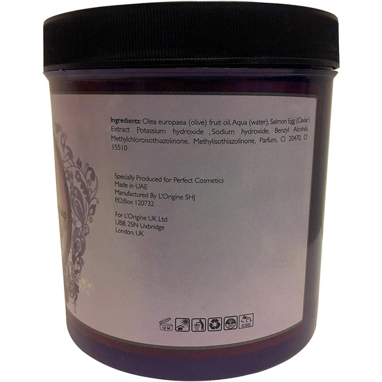 Perfect Cosmetics Natural Moroccan Soap With Olive Oil & Black Caviar 1000ml