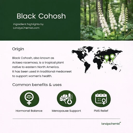 Swanson Full Spectrum Black Cohosh 540mg Capsules 60 Capsules