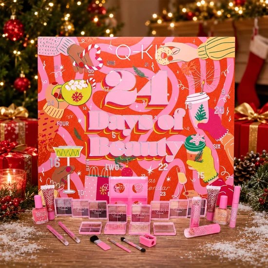 Q-KI 24 Days Of Beauty Advent Calendar 8*4.2g