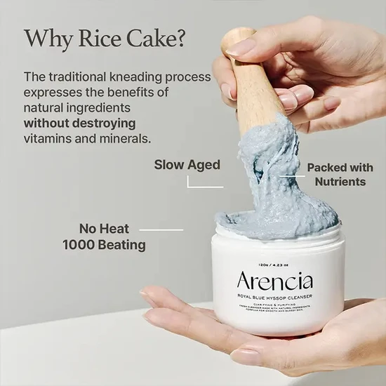 Arencia Fresh Blue Hyssop+ Rice Mochi Cleanser 120g