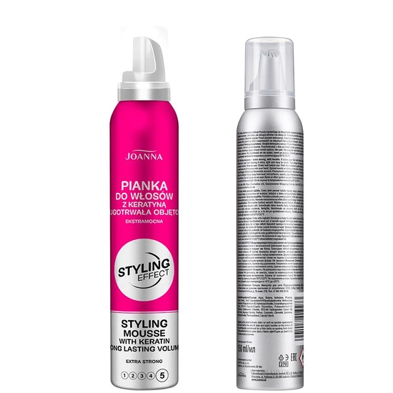 Joanna Styling Effect Long Lasting Extra Strong Keratin Mousse 150ml
