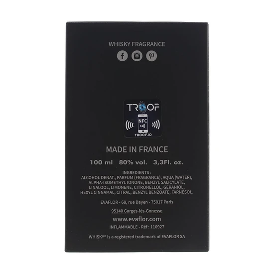 Evaflor Whisky Sugar Skull Eau De Toilette 100ml