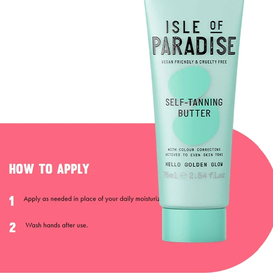 Isle of Paradise Hello Golden Glow Self Tanning Butter 75ml