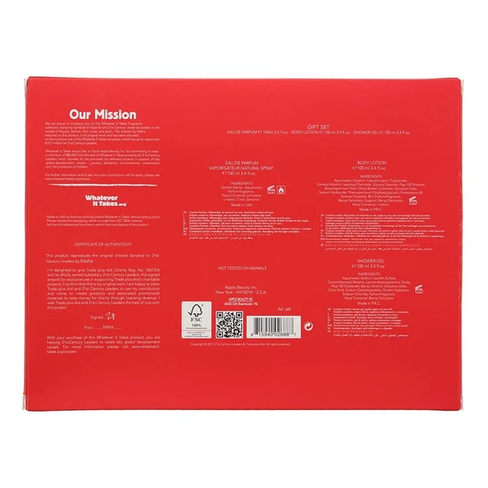 Whatever It Takes Kesha Gift Set 100ml Eau De Parfum + 100ml Body Lotion + 100ml Shower Gel