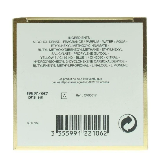 Carven L'Eau De Toilette 100ml